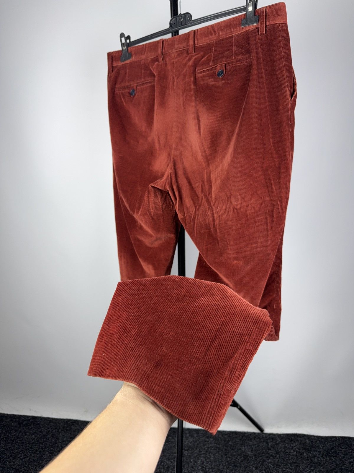 Etro Luxury Etro Slim Fit Corduroy Pants Rust Red Italian Luxury Size US 36 / EU 52 - 11 Thumbnail