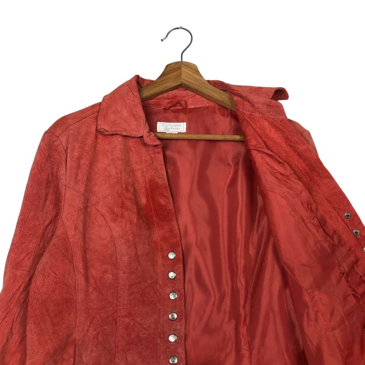Japanese Brand 🔥VINTAGE CROPPED LEATHER JACKET CHRISTOPHER & BANKS Size S / US 4 / IT 40 - 12 Thumbnail