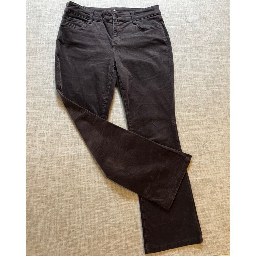 St. Johns Bay St. John’s Bay Women's corduroy brown gray jeans Size M Size 32" / US 10 / IT 46 - 4 Thumbnail