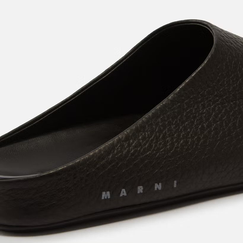 Marni o1y0225 Leather Mules in Black Size US 8 / EU 41 - 4 Thumbnail