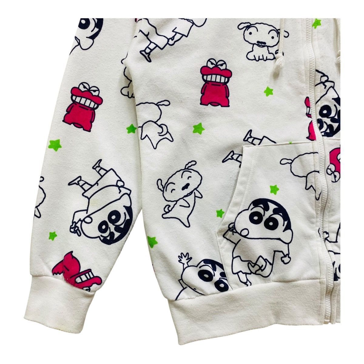 Anime Vintage Japanese Cartoon All Over Print Hoodie White Size LL Size L / US 10 / IT 46 - 3 Thumbnail