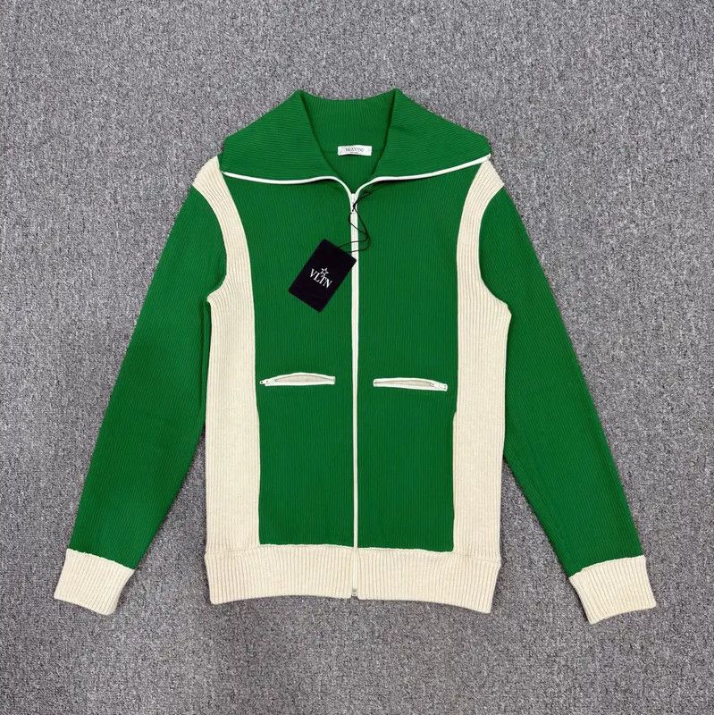Valentino Valentino Green Cotton Men's Jacket 0089 Size US M / EU 48-50 / 2 - 1 Thumbnail