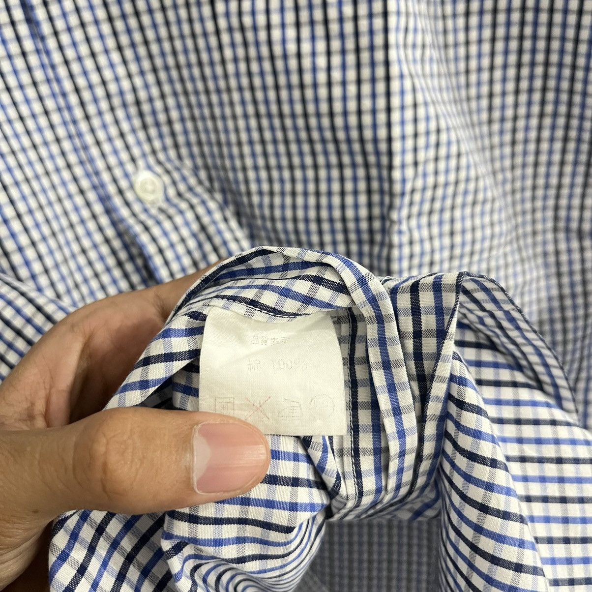 Beams - Gingham Plaid Longsleeve Button Up