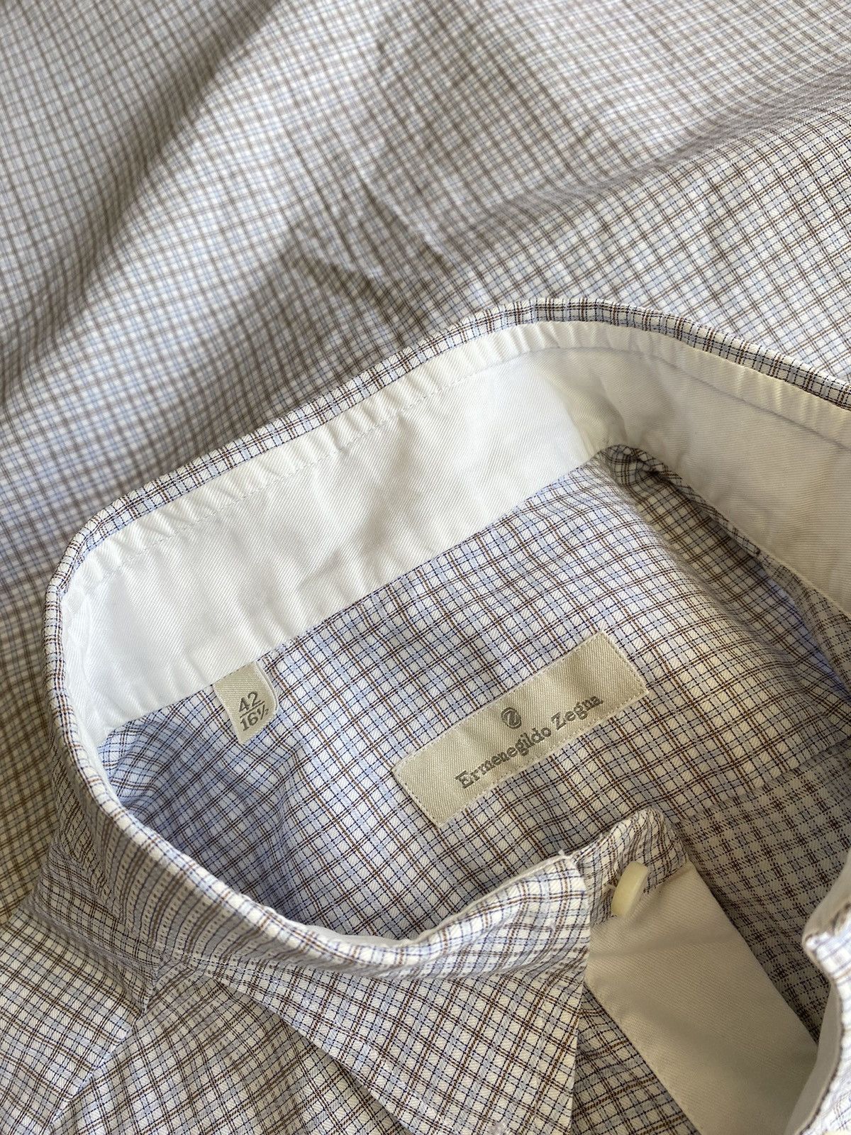 Ermenegildo Zegna Ermenegildo Zegna check shirt Size US L / EU 52-54 / 3 - 3 Thumbnail
