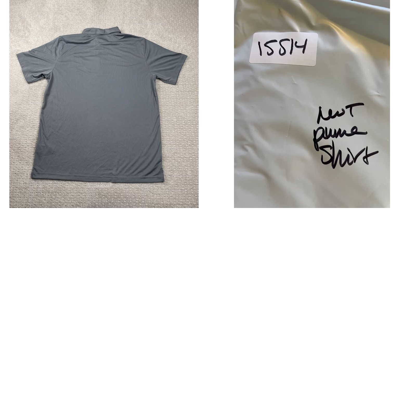 Puma PUMA Golf Polo Shirt Mens L Gray Drycell Relaxed Performance Fit Shirt Short Sleeve Polo Logo Blend Fabric Sports So​lid Color-Gray Size US L / EU 52-54 / 3 - 8 Thumbnail