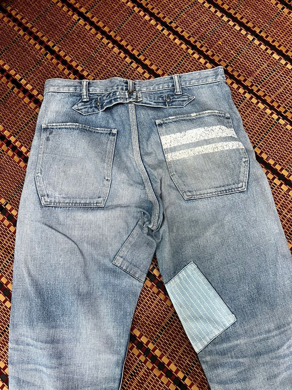 Momotaro Jeans Momotaro Patchwork Denim Jeans Size US 35 - 16 Thumbnail