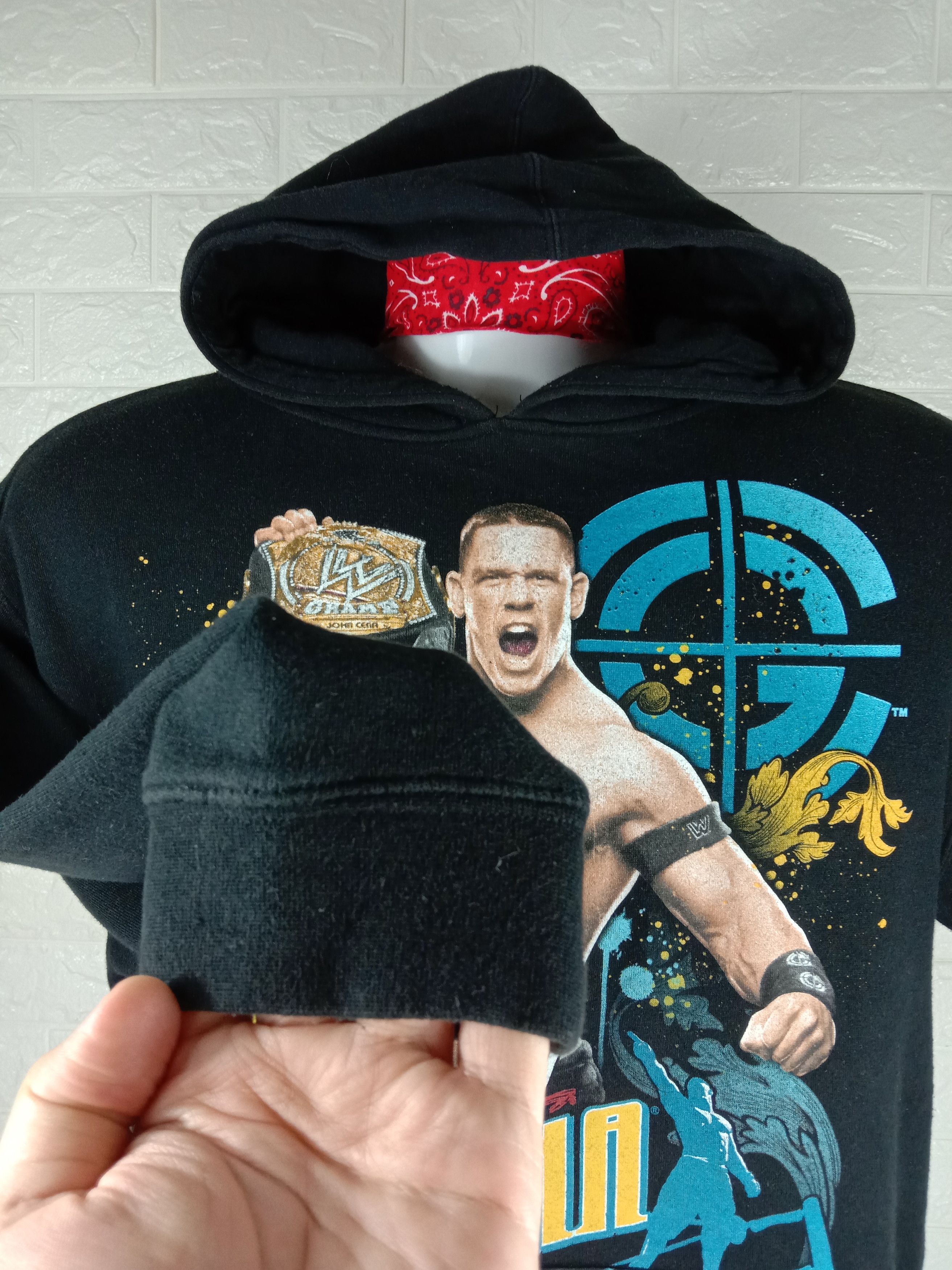WWE Vintage 2007 WWE John Cena Over Printed Hoodie Sweatshirt Size US L / EU 52-54 / 3 - 5 Thumbnail