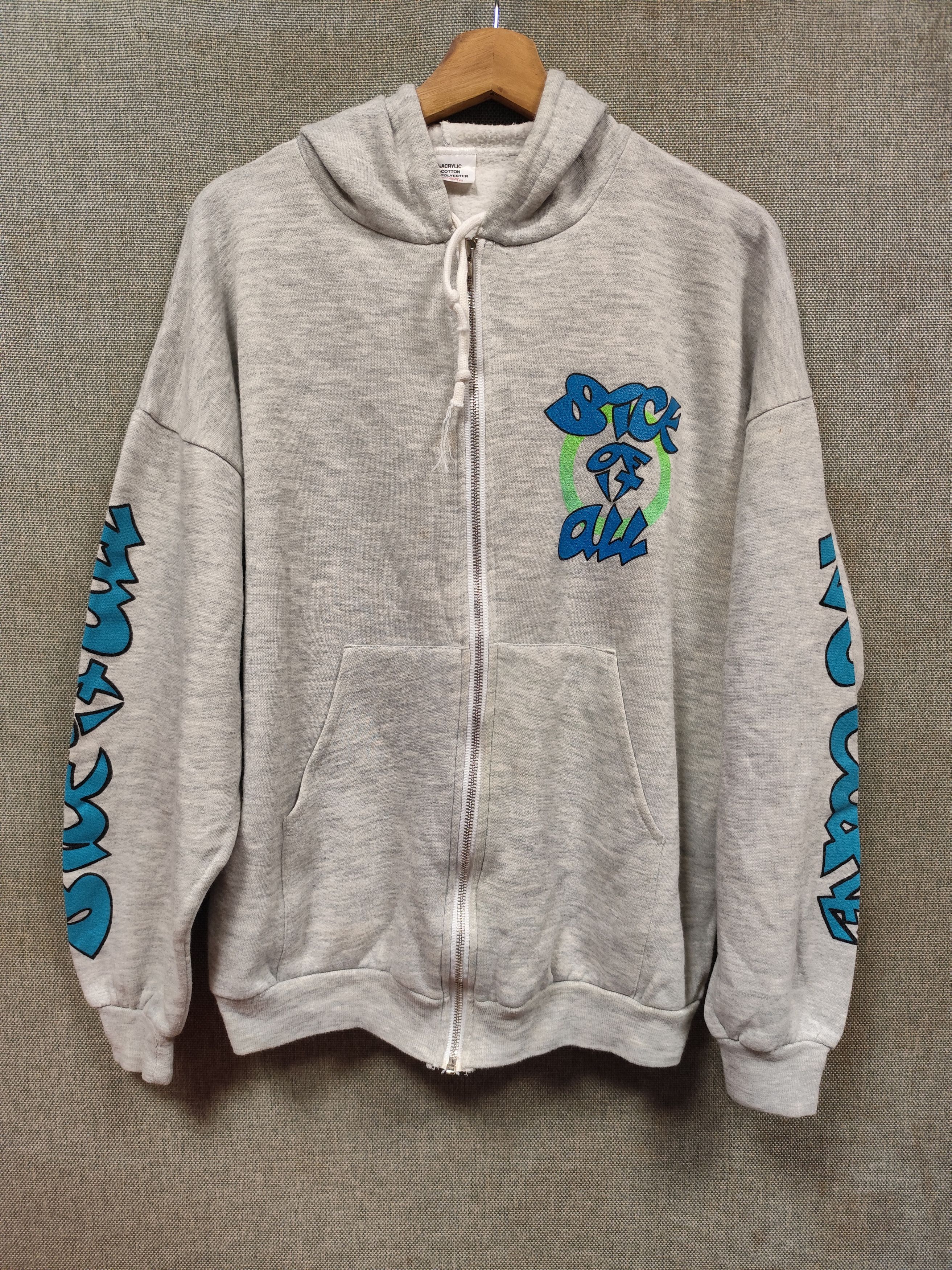 Band Tees × Vintage Vintage hoodie 90s band sick of it all"no cure" Size US M / EU 48-50 / 2 - 2 Thumbnail