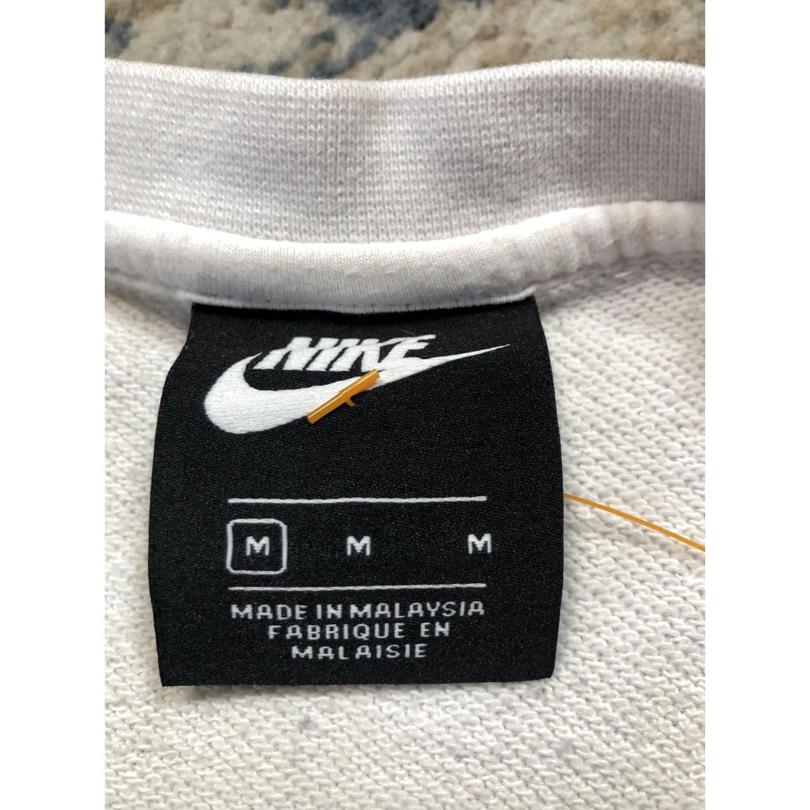 Nike Nike Sweatshirt Mens Medium White Just Do It Crewneck Pullover Black Swoosh Logo Size US M / EU 48-50 / 2 - 7 Thumbnail