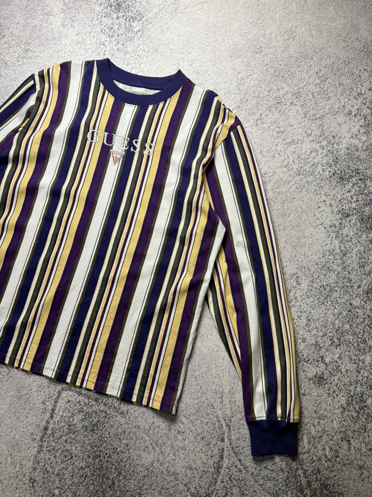 A$AP Rocky Guess x A$AP Rocky Long Sleeve Orange Striped T-Shirt Size US L / EU 52-54 / 3 - 4 Thumbnail