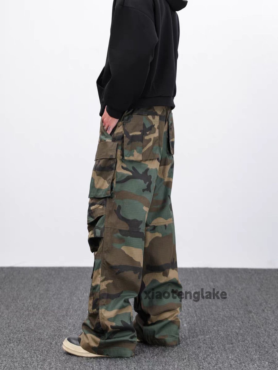 Vintage ltx supreme Stussy kith loose baggy opium camo cargo pants Size US 34 / EU 50 - 4 Thumbnail