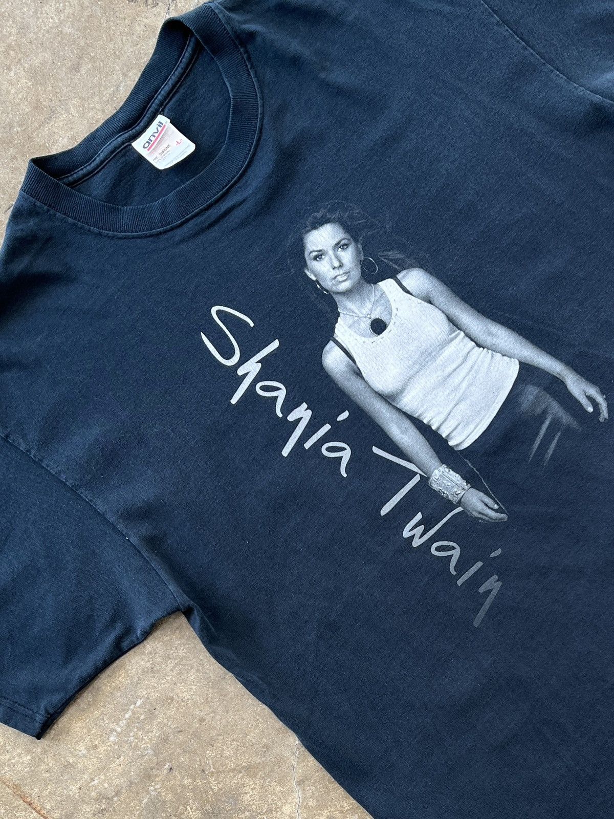 Vintage Y2K 2003 04 Shania Twain UP Tour Anvil Tee Large