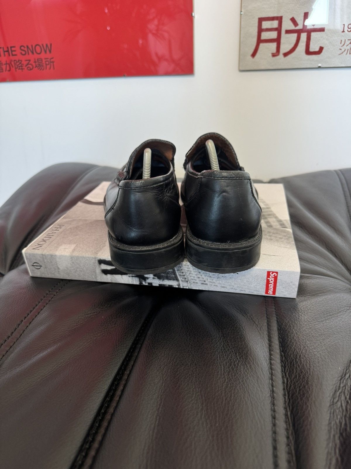 Vintage Black High Quality Leather Loafers Vintage Y2k Italy Hype Size US 9 / EU 42 - 4 Thumbnail