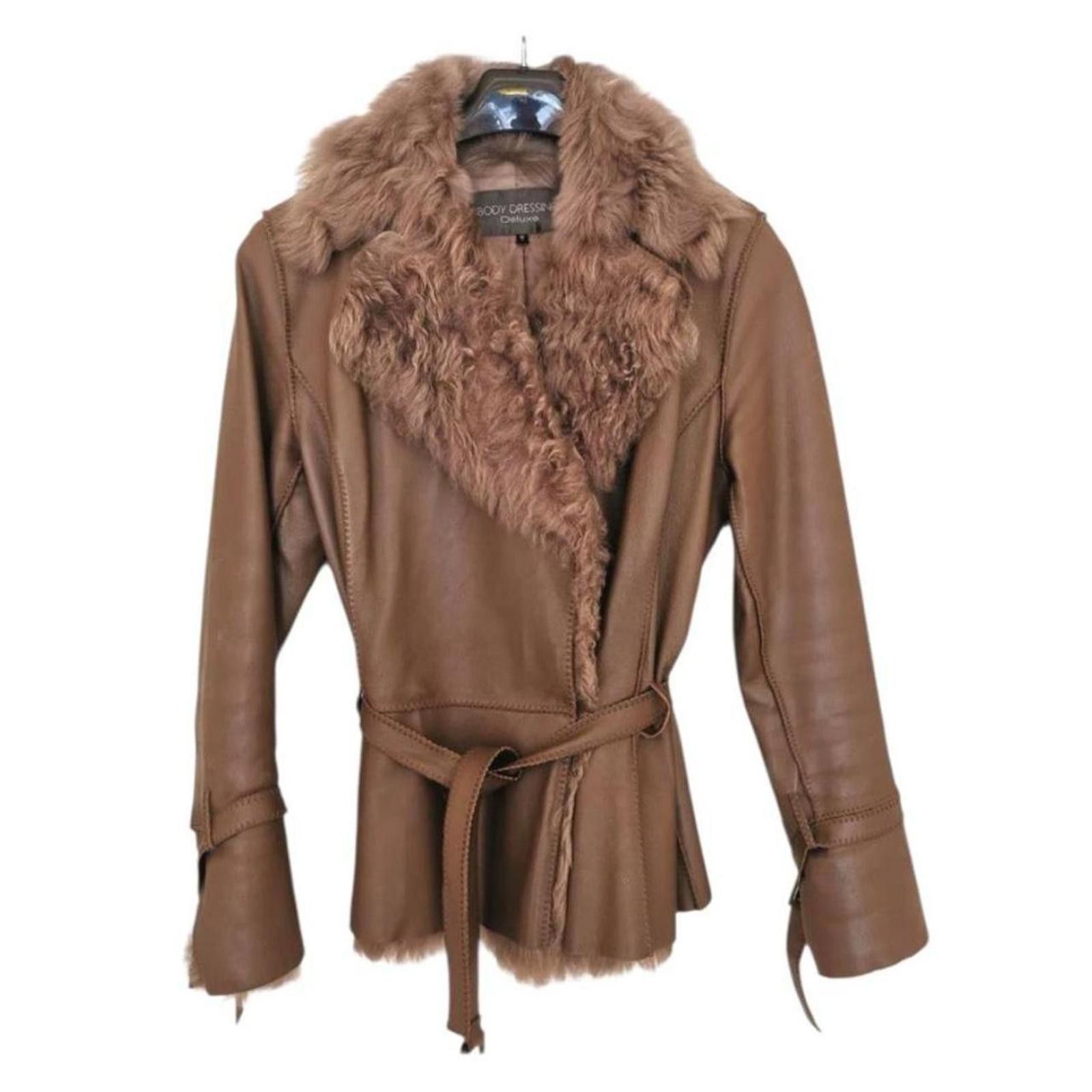 Other Real leather and fur grunge penny lane style brown jacket Size XS / US 0-2 / IT 36-38 - 1 Thumbnail
