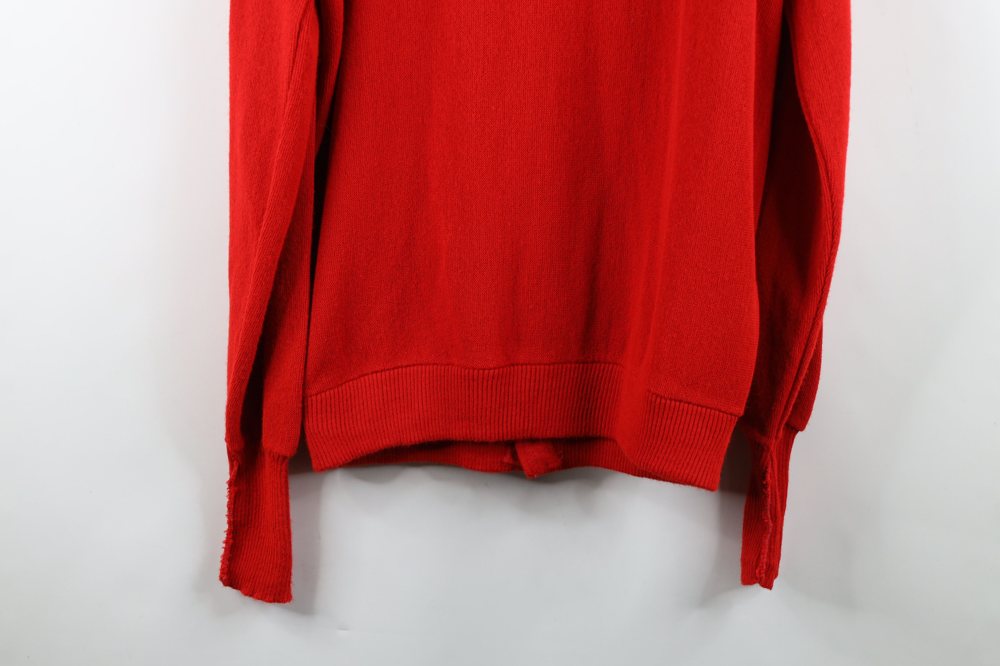 Vintage Vintage 70s Streetwear Faded Knit Cardigan Sweater Red USA Size US L / EU 52-54 / 3 - 11 Thumbnail