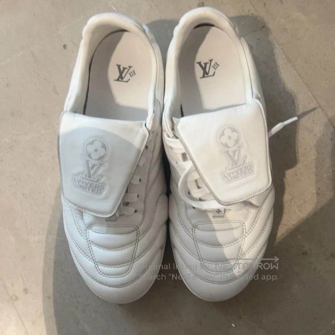 Louis Vuitton LV Footprint White Football Shoes. Size US 8 / EU 41 - 1 Thumbnail