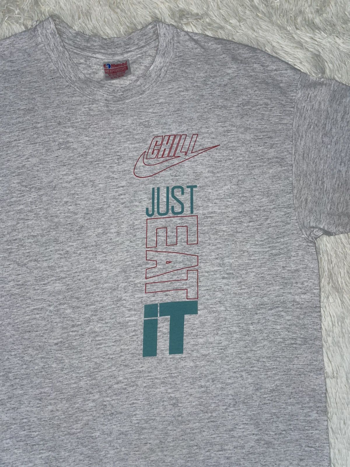 Vintage Vintage Nike Parody Just Eat It Chilis 10k Run Tshirt Size US L / EU 52-54 / 3 - 2 Thumbnail