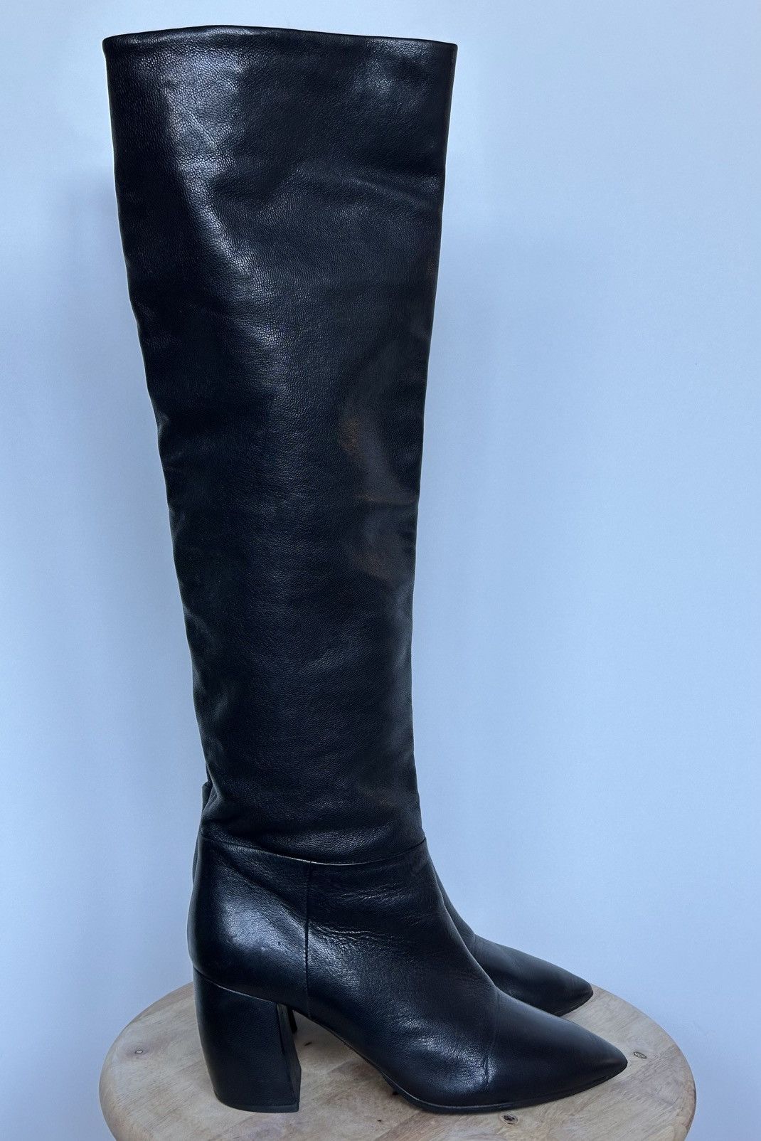 Prada Prada Leather High boots pointed toe Size US 6.5 / IT 36.5 - 3 Thumbnail