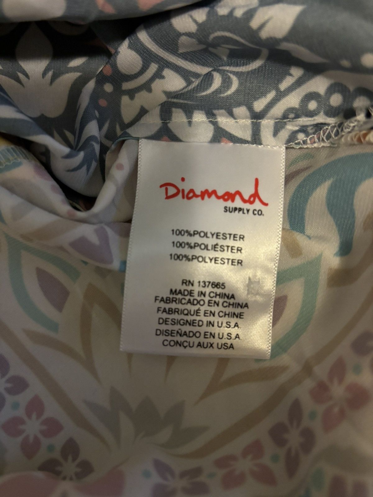 Diamond Supply Co. Diamond Supply Co Patchwork Paisley Woven Shirt Size US L / EU 52-54 / 3 - 6 Thumbnail