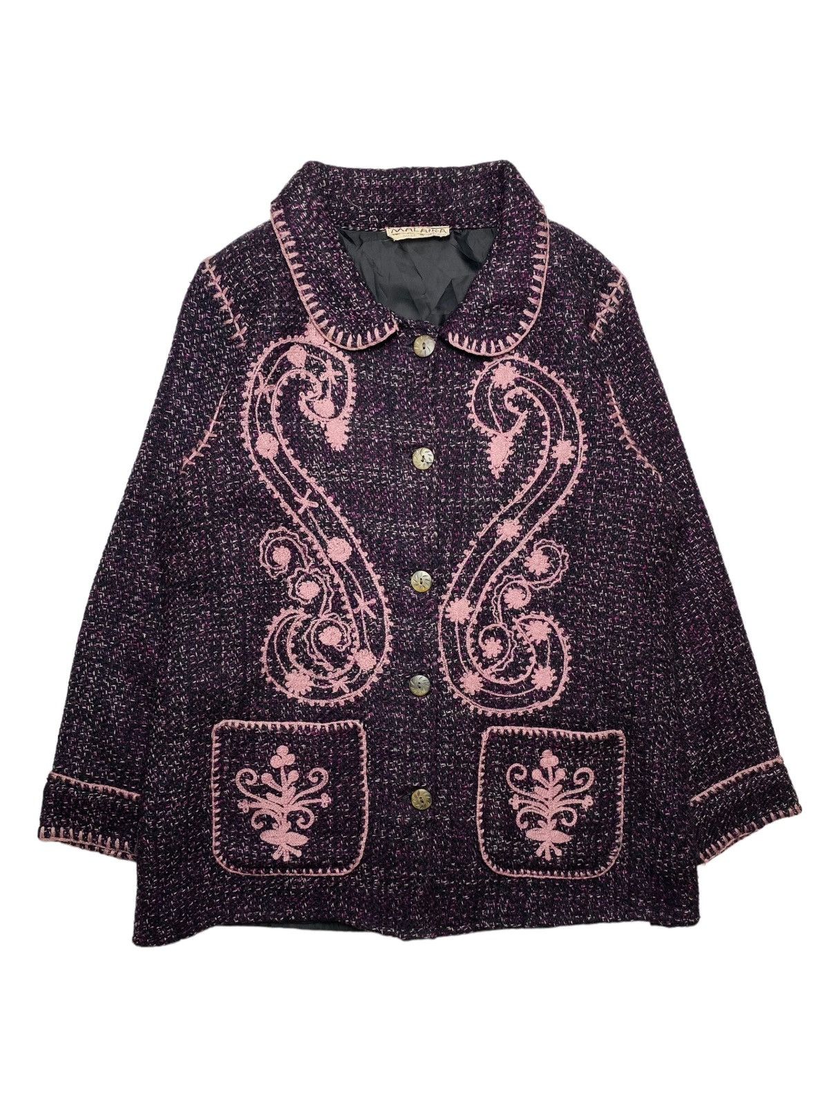 Japanese Brand 2000s Malaika - Knitted Jacket Hysteric Style Size M / US 6-8 / IT 42-44 - 3 Thumbnail