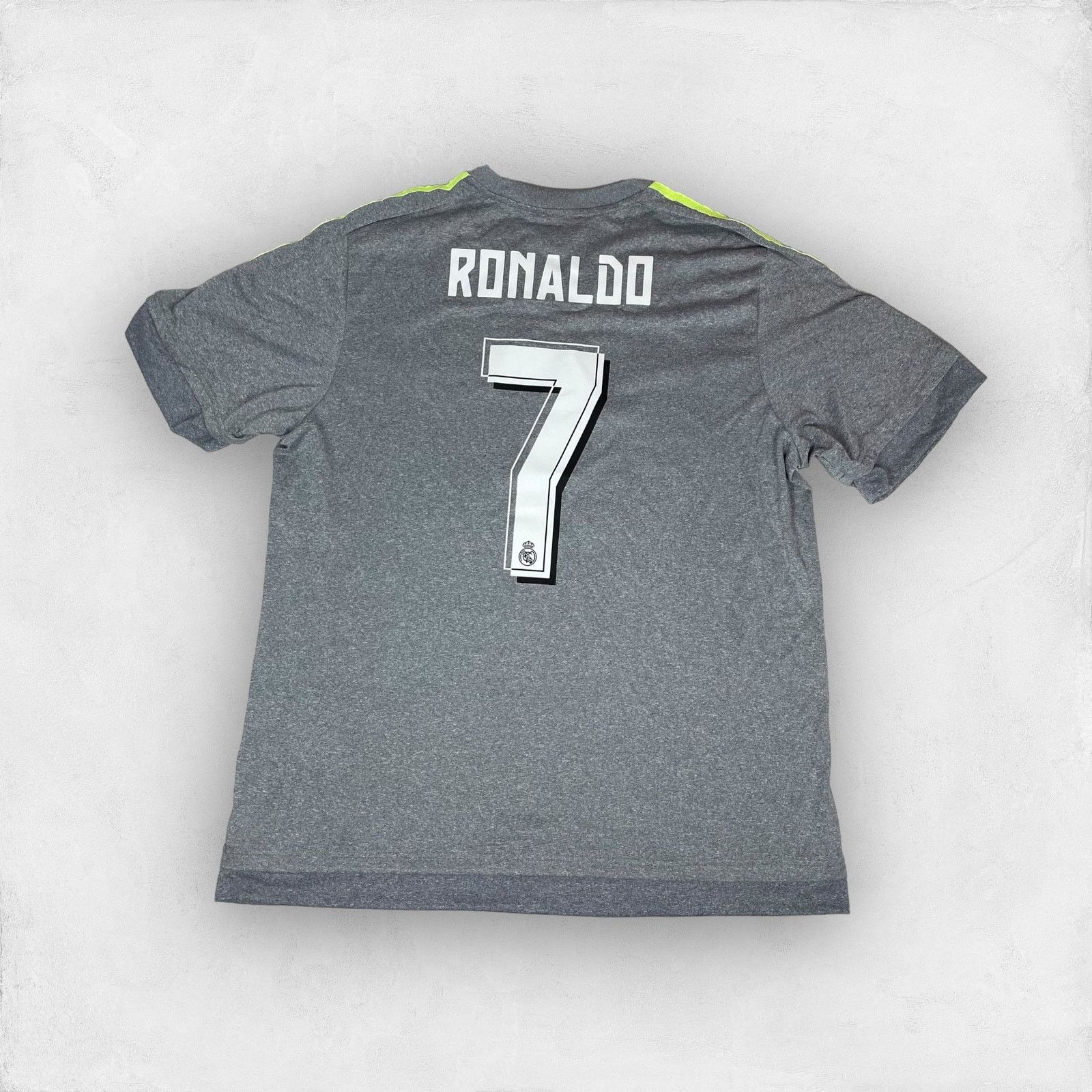 Adidas Adidas Men's Gray Real Madrid CF Cristiano Ronaldo Jersey XL Size US XL / EU 56 / 4 - 3 Thumbnail