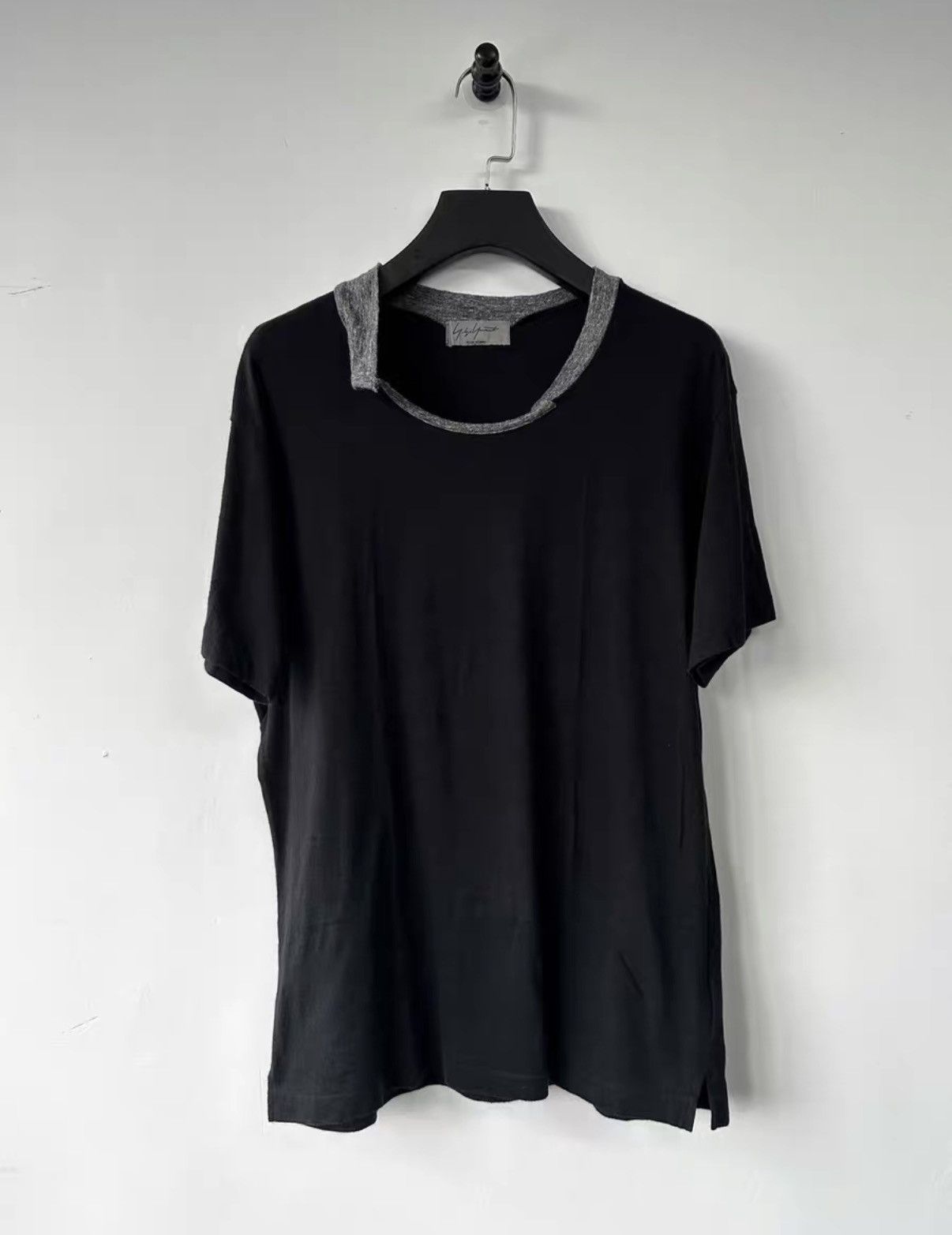 Yohji Yamamoto Yohji Yamamoto patchwork collar short-sleeve T-shirt K7 Size US L / EU 52-54 / 3 - 1 Thumbnail