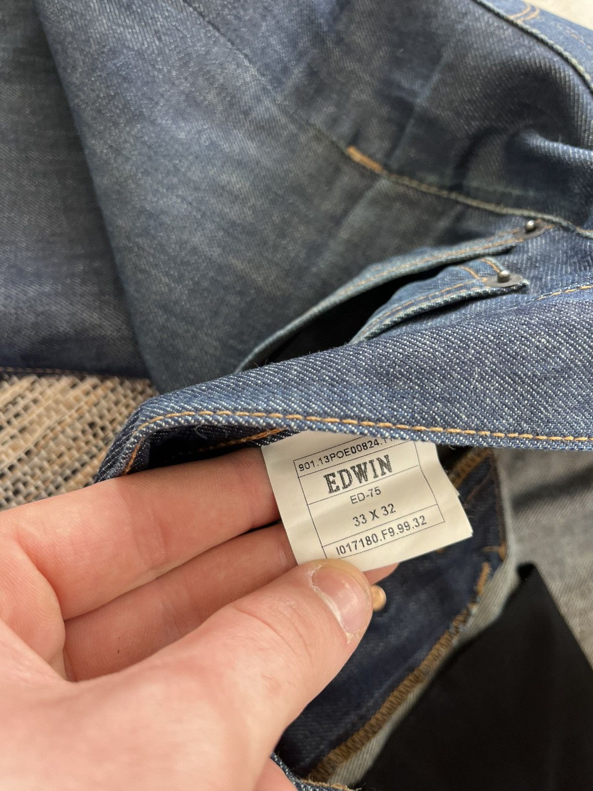 Edwin Vintage Edwin Japanese Faded Denim Jeans 33/32 Blue Y2K Size US 33 - 24 Thumbnail
