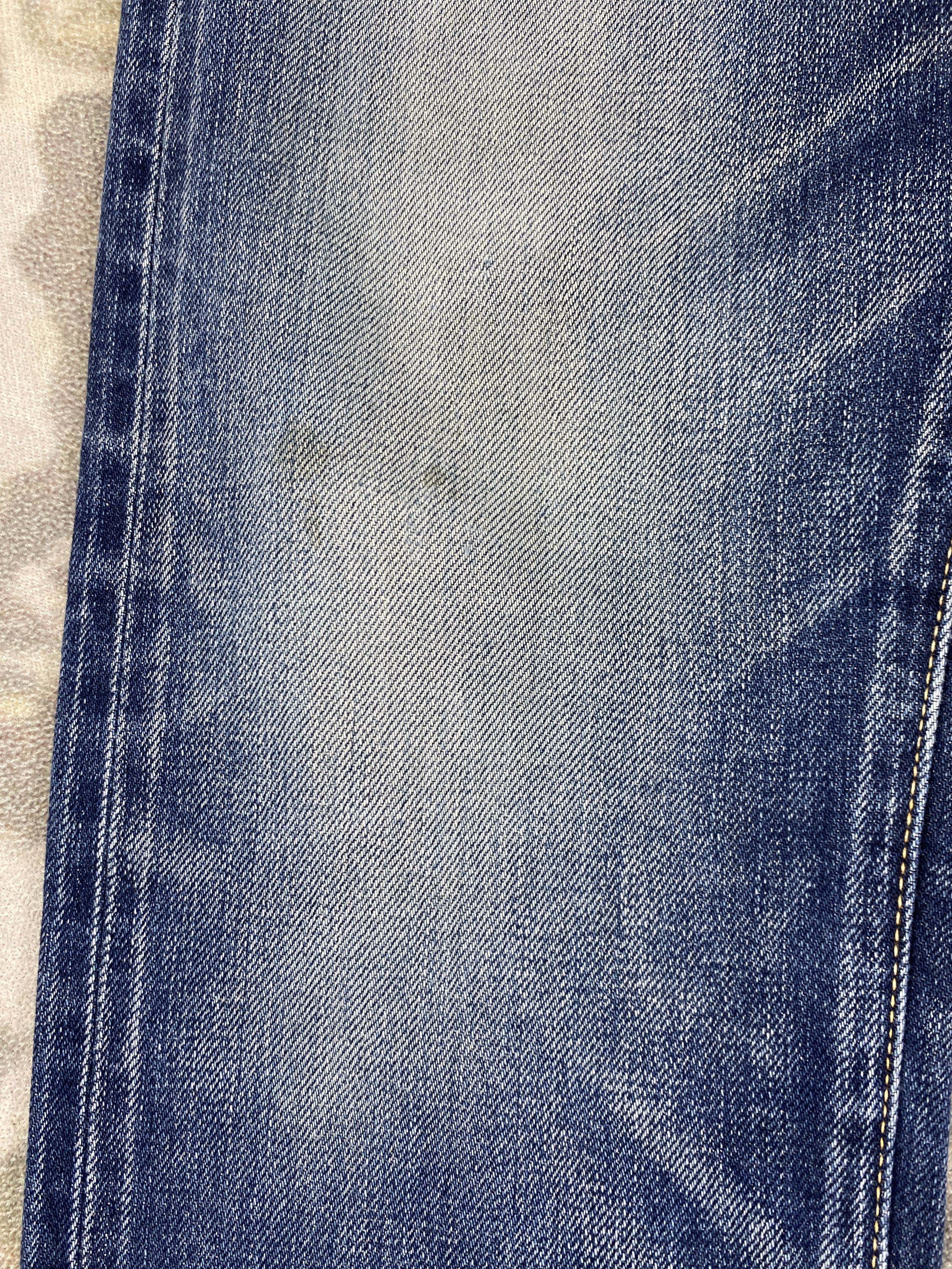 Japanese Brand Redline SELVEDGE Vintage Kuro 31x28.5 Denim- JN3671 Size US 31 - 16 Thumbnail