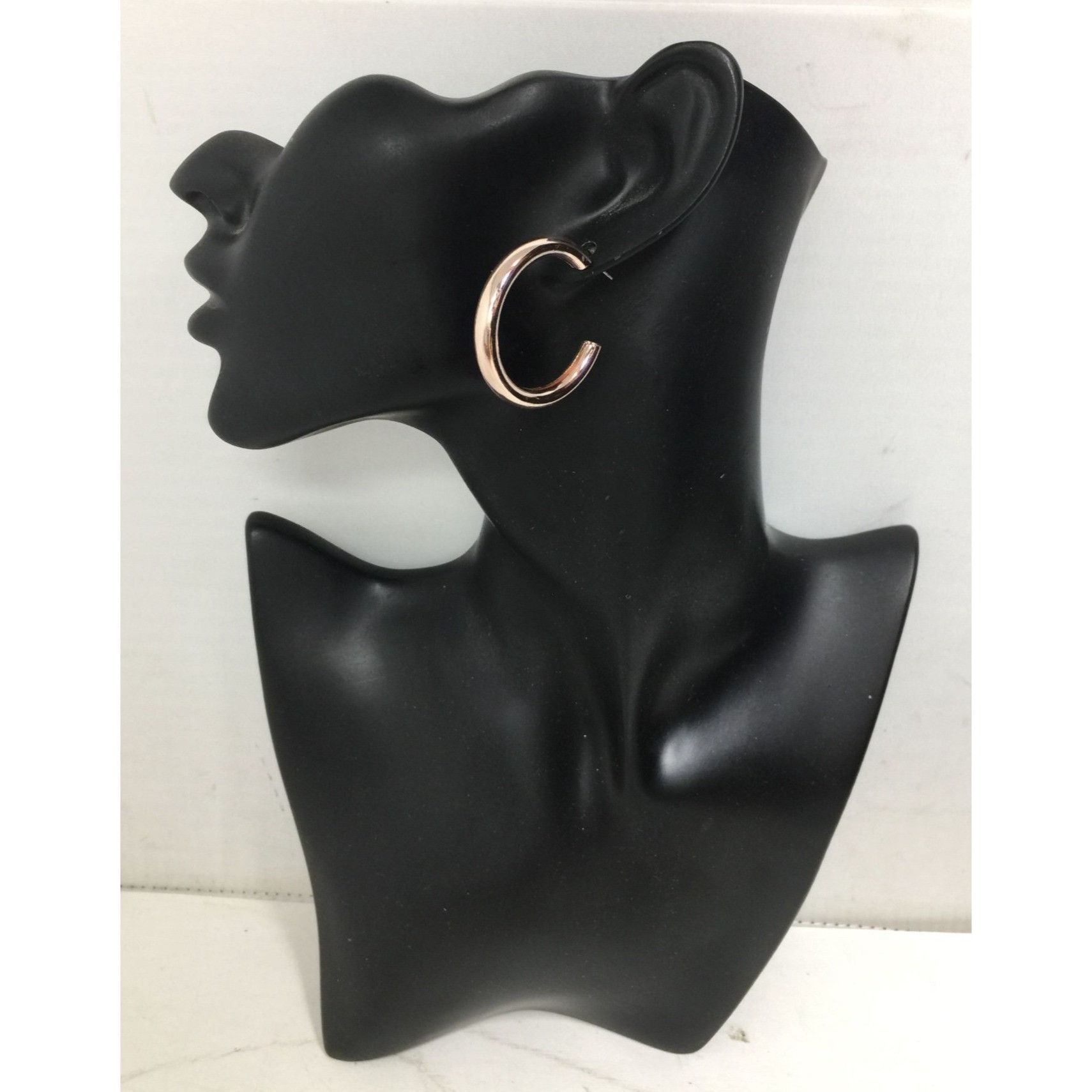 Other Women's Thick Rose Gold Hoop Earrings Size ONE SIZE - 2 Thumbnail