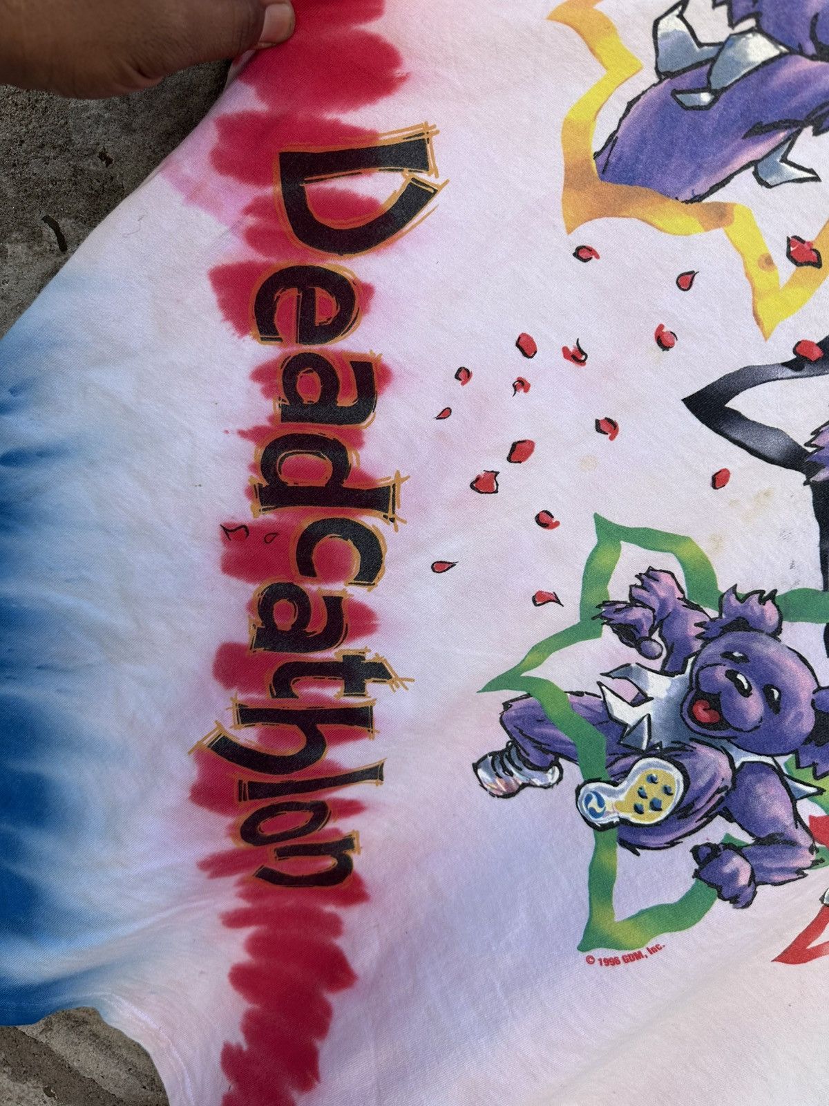 Grateful Dead × Liquid Blue × Vintage Grateful Dead 1996 GDM “Deadcathlon” Olympics Tie-Dye Tee Size US XL / EU 56 / 4 - 4 Thumbnail