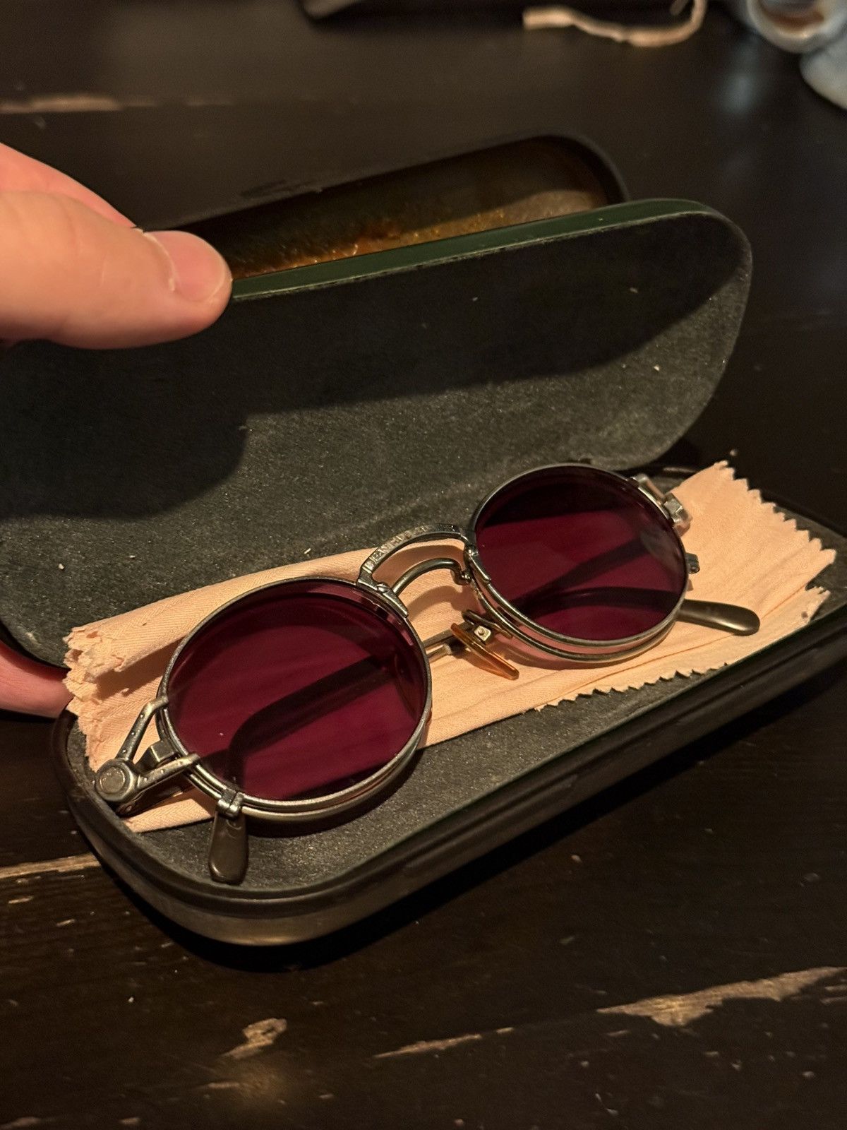 Jean Paul Gaultier Jean Paul Gaultier 90s VINTAGE Magnetic Dual-Lens SUNGLASSES Size ONE SIZE - 7 Thumbnail