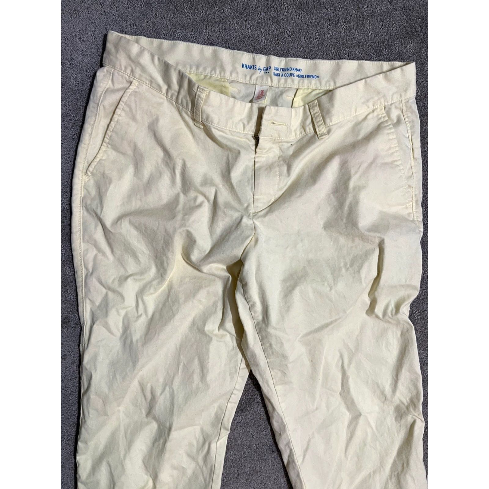 Gap GAP Women's 12 Regular Bootcut Chino Stretch Pants Yellow Colorful Size 34" / US 12 / IT 48 - 4 Thumbnail