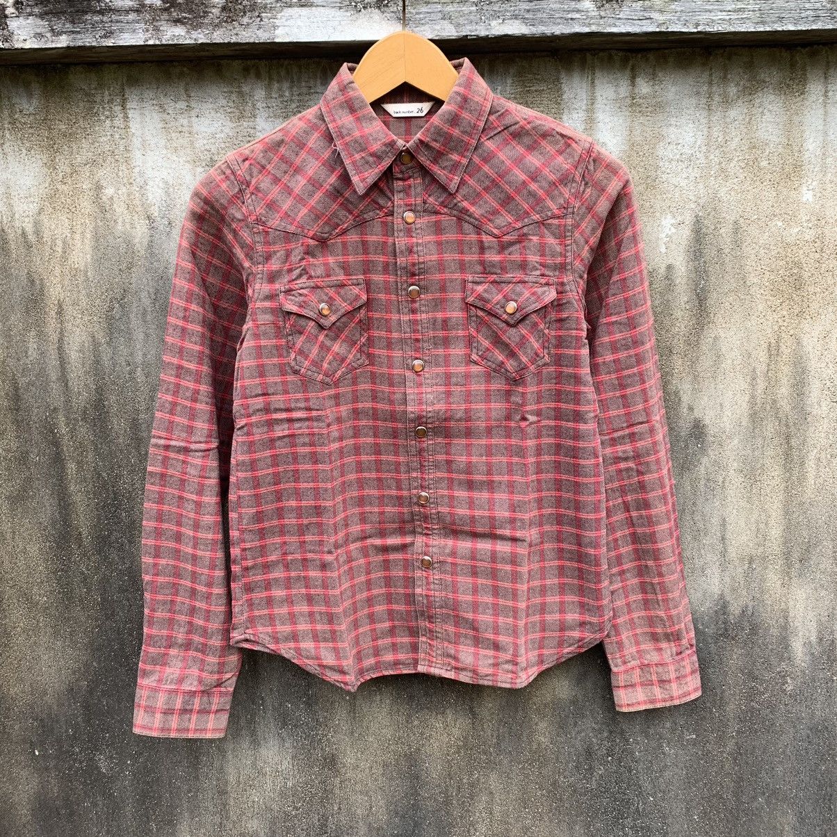 Japanese Brand BACK NUMBER WESTERN PLAID FLANNEL SHIRT SNAP BUTTON Size M / US 6-8 / IT 42-44 - 1 Thumbnail