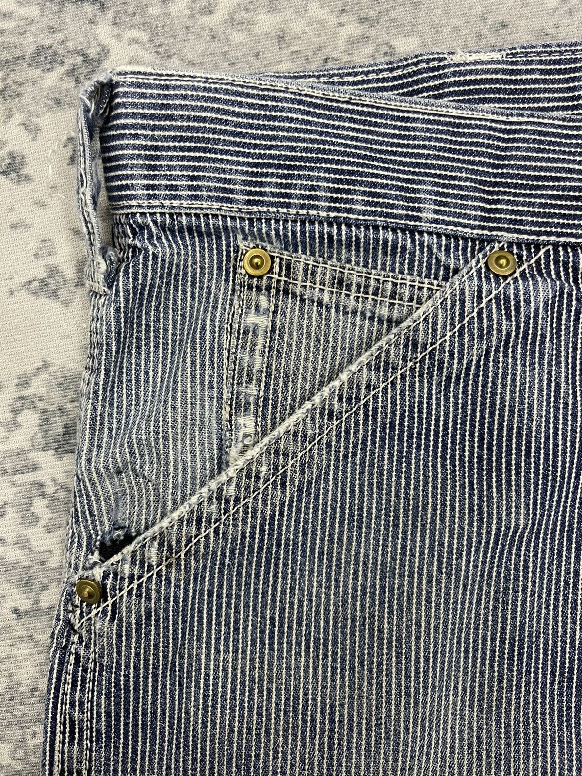 Japanese Brand Dogman Hickory Stripe Multipocket Cargo Tactical Pants s11 Size US 38 / EU 54 - 8 Thumbnail