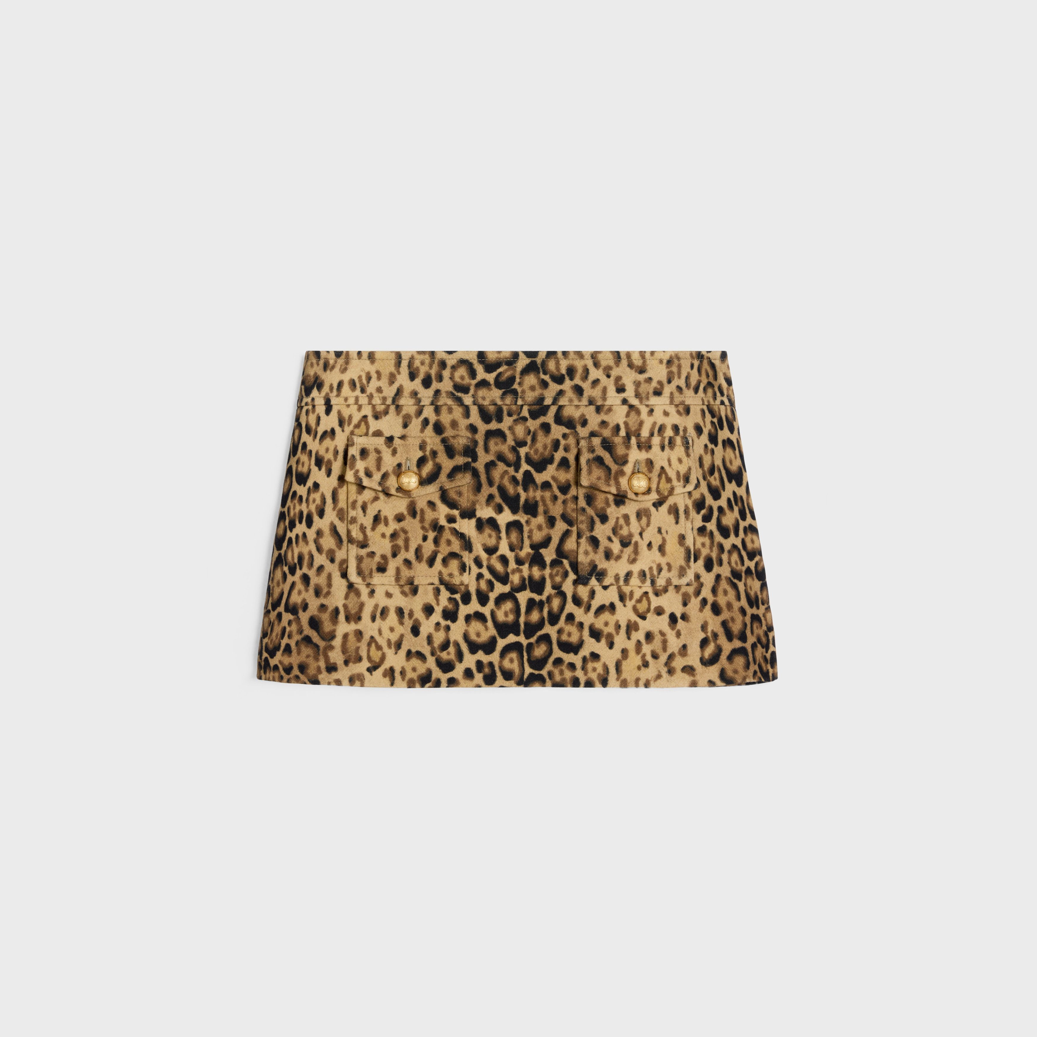 Celine o1w1db10925 2J721697X Bandeau Mini Skirt in Brown Size 30" / US 8 / IT 44 - 1 Thumbnail