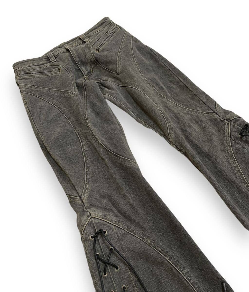 Tornado Mart Tornado Mart Flared Lace-Up Jeans Size US 30 / EU 46 - 3 Thumbnail