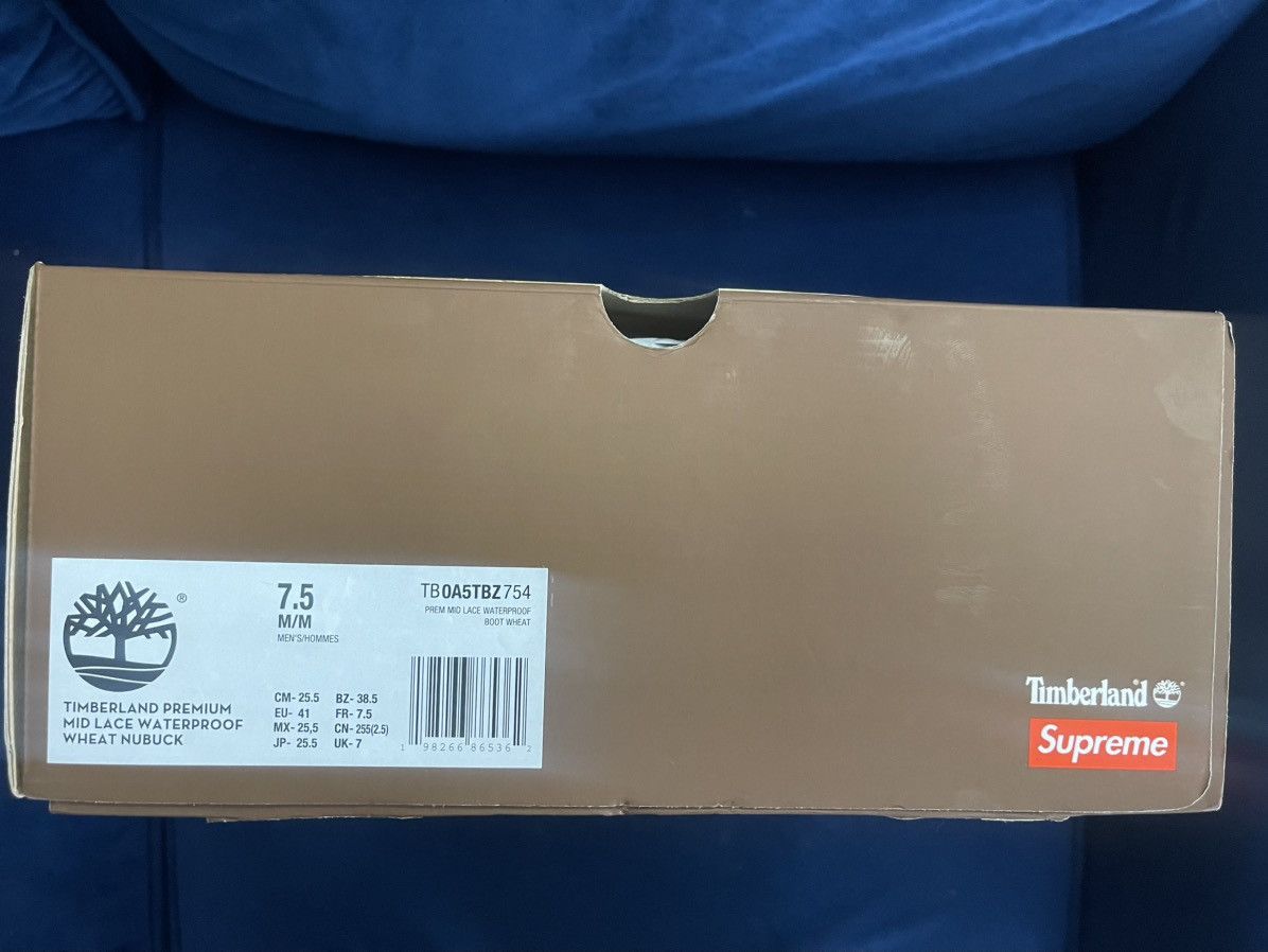 Supreme × Timberland Supreme(WHEAT) timberland 6” Premium waterproof Size US 7.5 / EU 40-41 - 8 Thumbnail