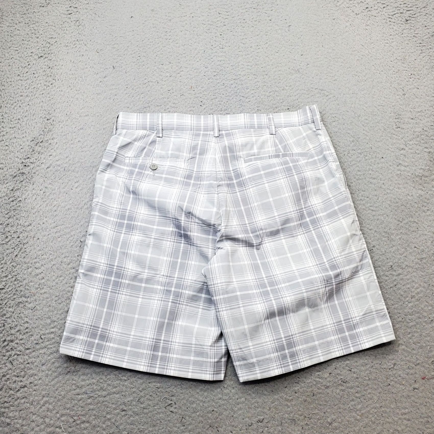 Vintage Grand Slam Chino Shorts Mens 34 Multi Plaid Flat Front Slash Pocket Outdoor - Durable & Breathable - Casual Wear Size US 34 / EU 50 - 2 Thumbnail