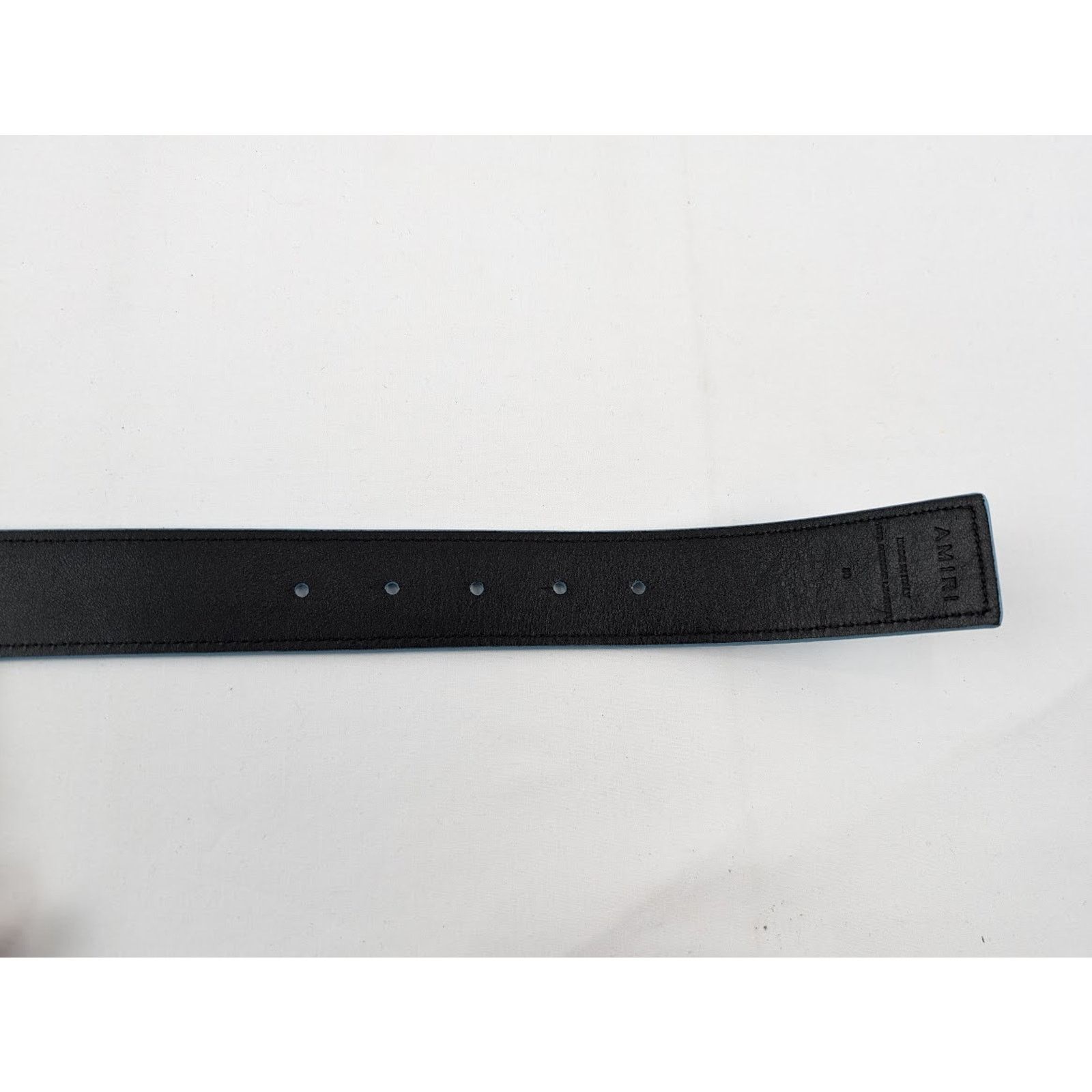 Amiri o1rshd1 Size:75 cm / 4cm Reversible Belt in Black/Air Blue Size 30 - 4 Thumbnail