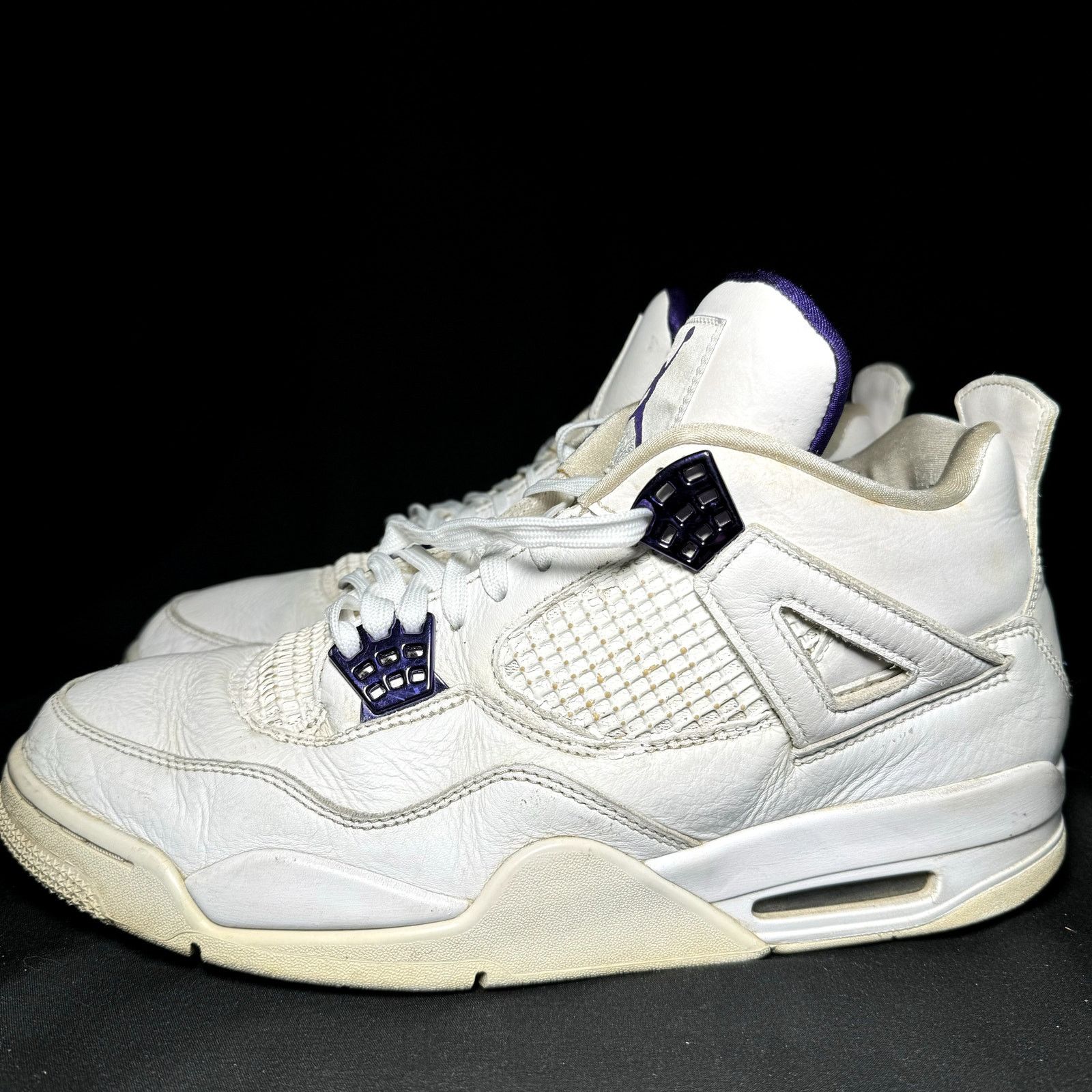 Jordan Brand × Nike Size 11.5 - Air Jordan 4 Retro Purple Metallic Men's Shoes Size US 11.5 / EU 44-45 - 9 Thumbnail
