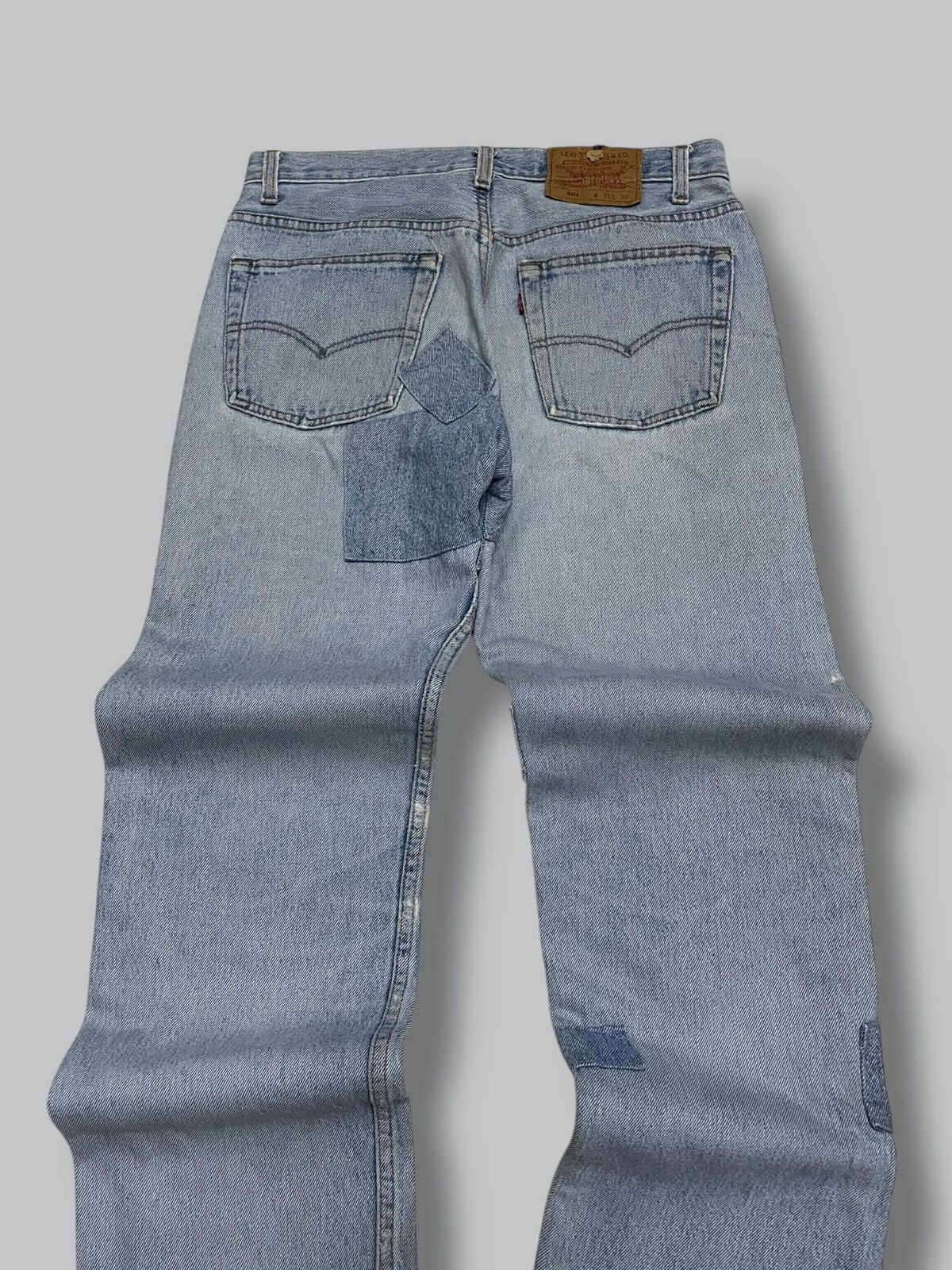 Levi's Vintage Clothing Vintage 1990s Designer Levis 501 Patchwork Classic Denim Size US 30 / EU 46 - 12 Thumbnail