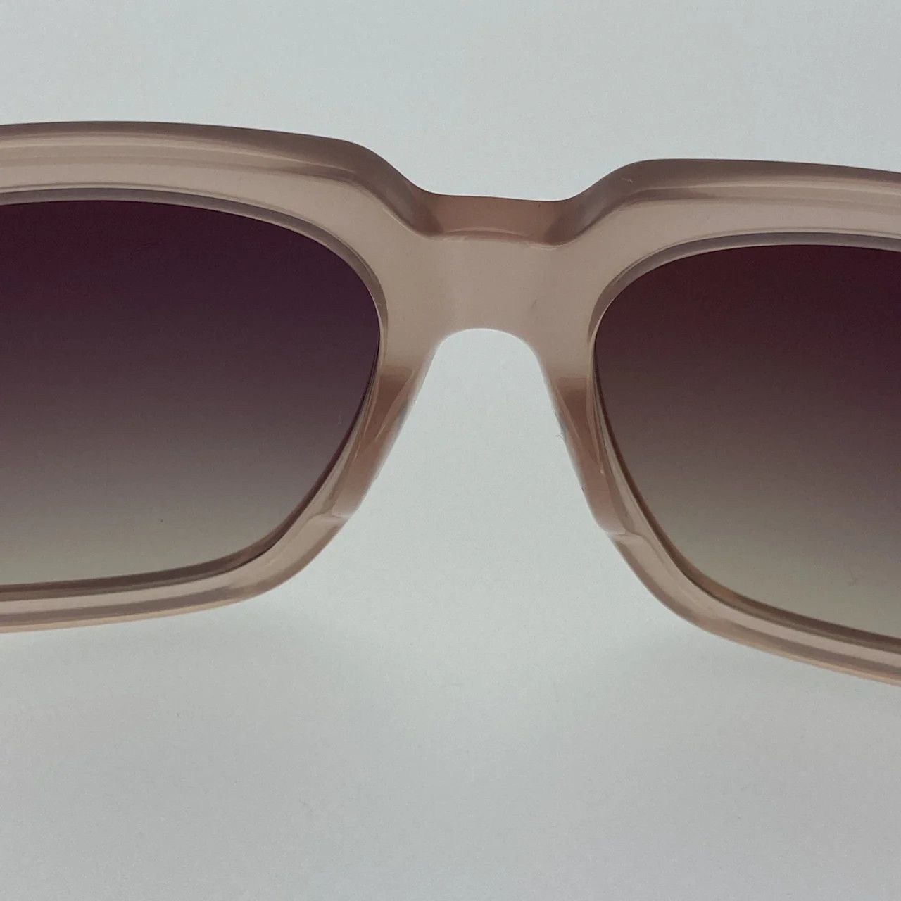 Ann Demeulemeester Ann Demeulemeester Sunglasses Oversized Blush Pink and Brown Size ONE SIZE - 10 Thumbnail