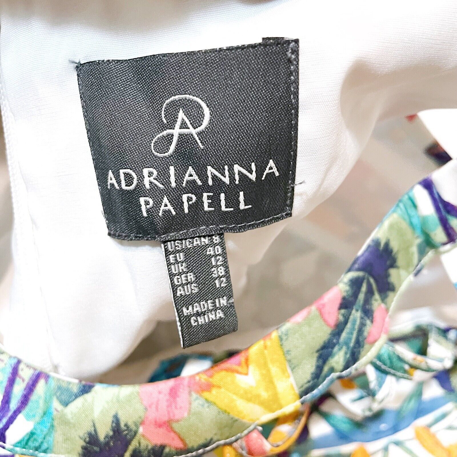 Adrianna Papell Adrianna Papell Floral Dress Cut Out Cage Neckline Size 8 Size M / US 6-8 / IT 42-44 - 4 Thumbnail