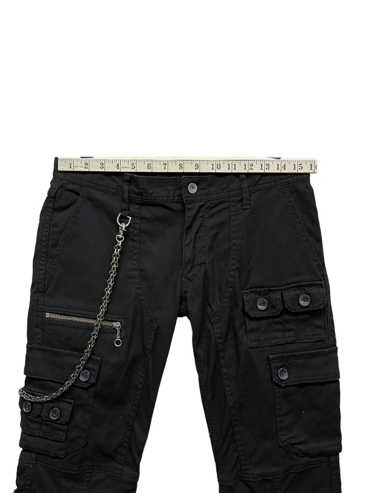 HIDEAWAYS FYE🔥NICOLE HIDEAWAYS Multipocket Bondage Punk Flare Stretch Size US 31 - 11 Thumbnail
