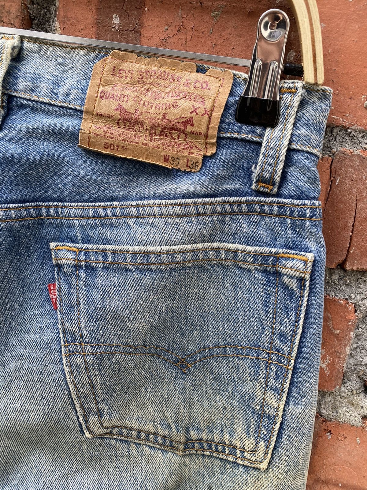 Levi's × Levi's Vintage Clothing × Vintage W29x29 vintage levi's 501xx made in USA distressed grunge Size US 29 - 3 Thumbnail
