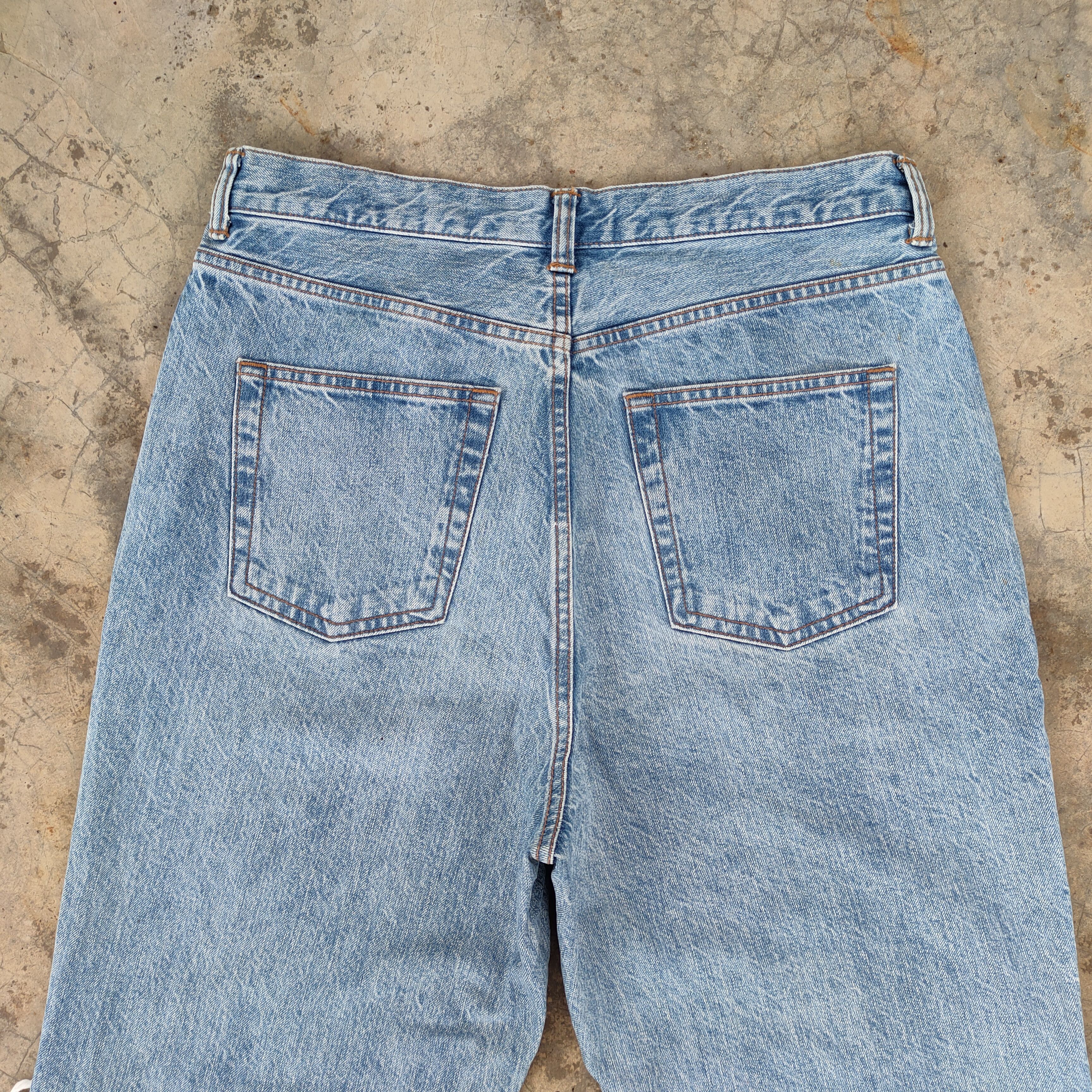 GU × Jean VINTAGE GU FADED DISTRESSED JEANS DENIM PANTS Size US 33 - 9 Thumbnail