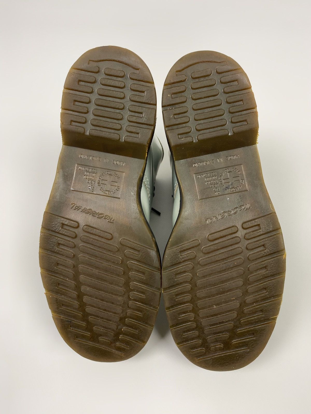Dr. Martens 2000s Vintage Dr. Martens 9566 Silver 8-Eye Boots Made in UK Size US 9.5 / IT 39.5 - 11 Thumbnail