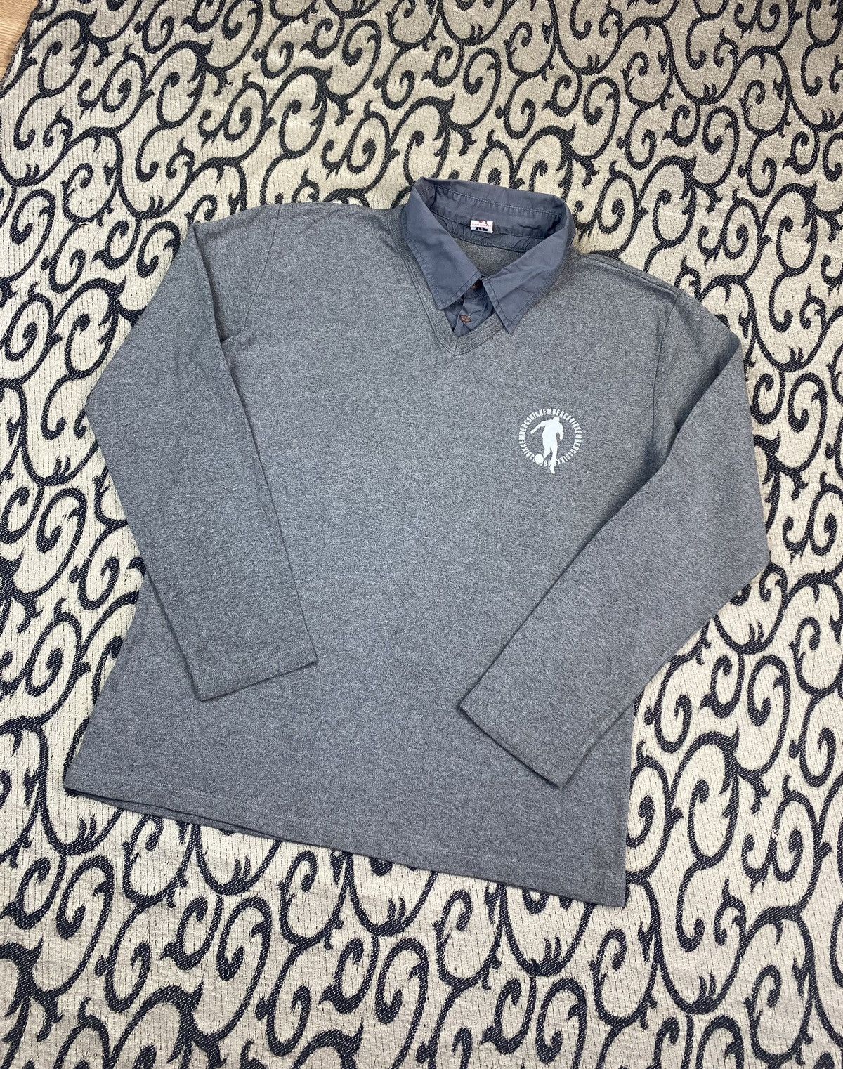 Beauty Beast × Dirk Bikkembergs Dirk Bikkimbergs Shirt Longsleeve Preppy Style Size XL / US 12-14 / IT 48-50 - 2 Thumbnail