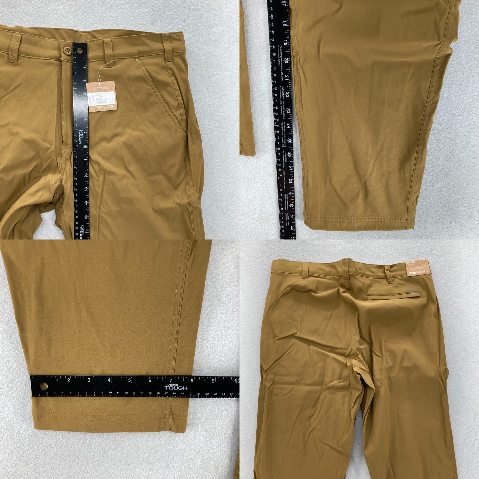 Eddie Bauer Eddie Bauer Fleece Lined Tech Chino Pants Mens 36x32 Slim Brown Hiking Camp Chino Pants Mens 36x32 Brown Eddie Bauer Tech Chino Size US 36 / EU 52 - 8 Thumbnail