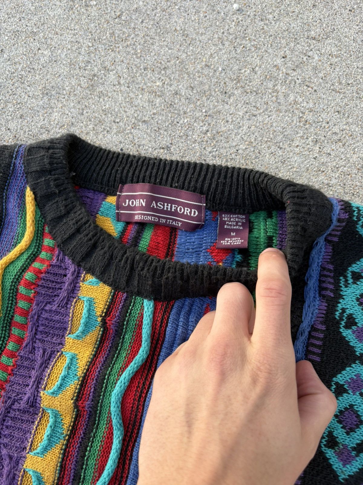 John Ashford × Vintage Coogi style multicoloured sweater Size US M / EU 48-50 / 2 - 2 Thumbnail